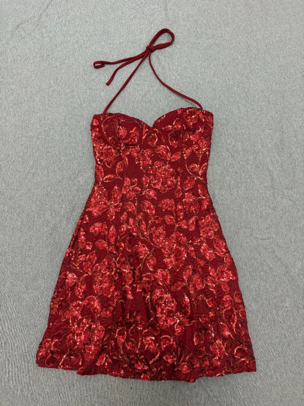 NWT Windsor Sequin A-Line Dress Red Size Medium
